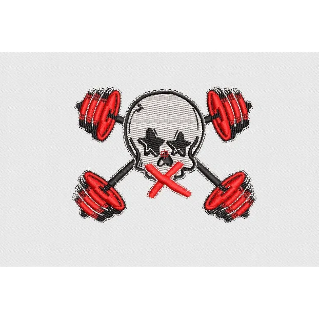 Skull Embroidery Design