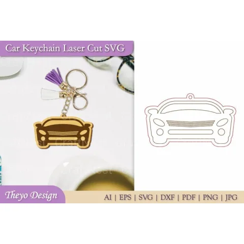 Car Key Chain SVG Bundle