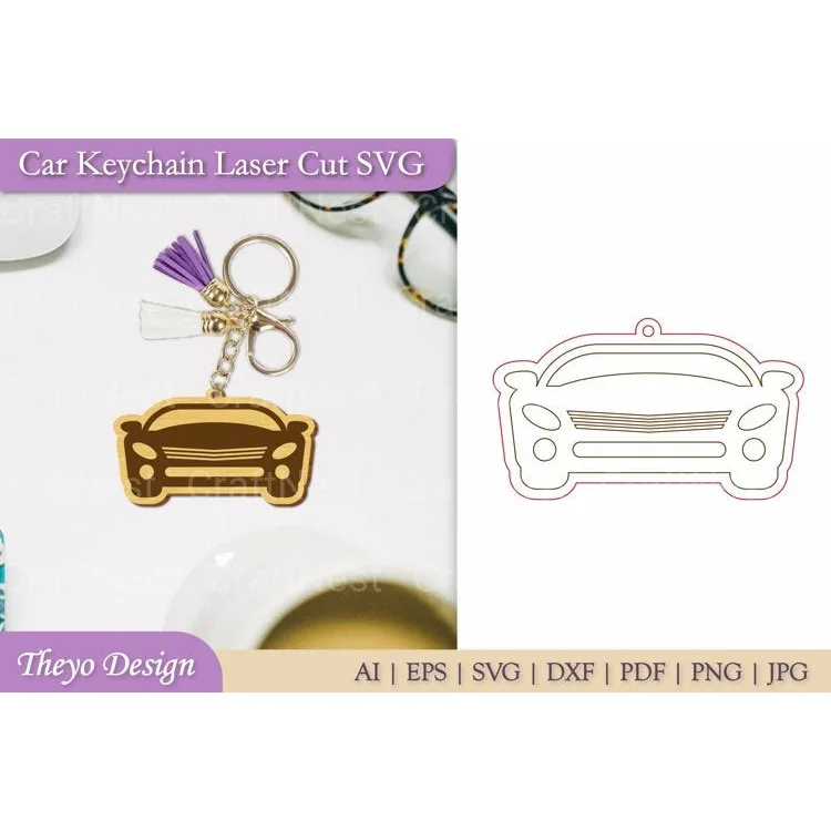 Car Key Chain SVG Bundle