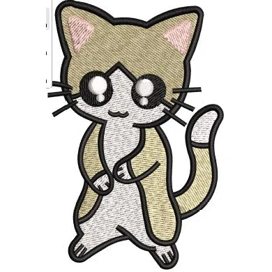 Cat Embroidery Design