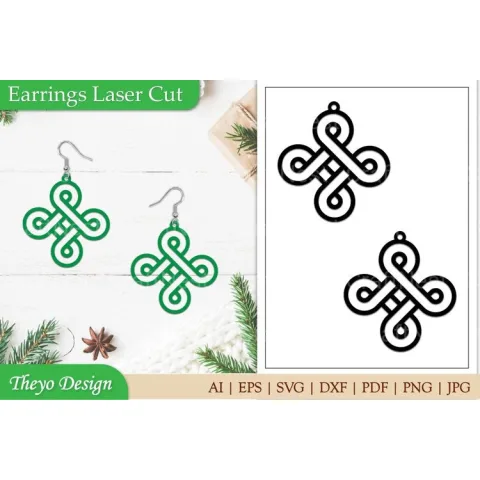 Earrings Laser Cut SVG Bundle