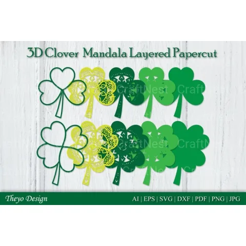Clover Mandala SVG Bundle