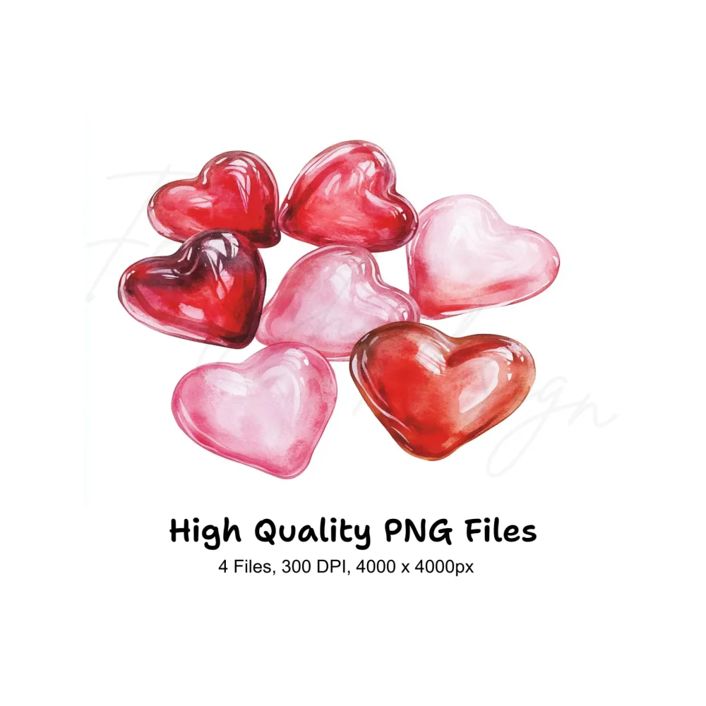 Heart Candies Clipart Bundle