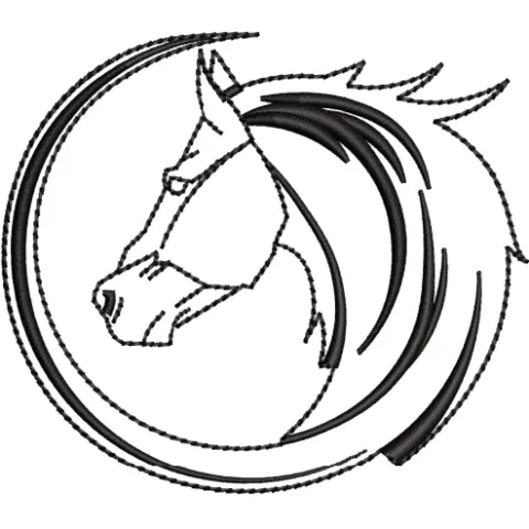 Horse Embroidery Design