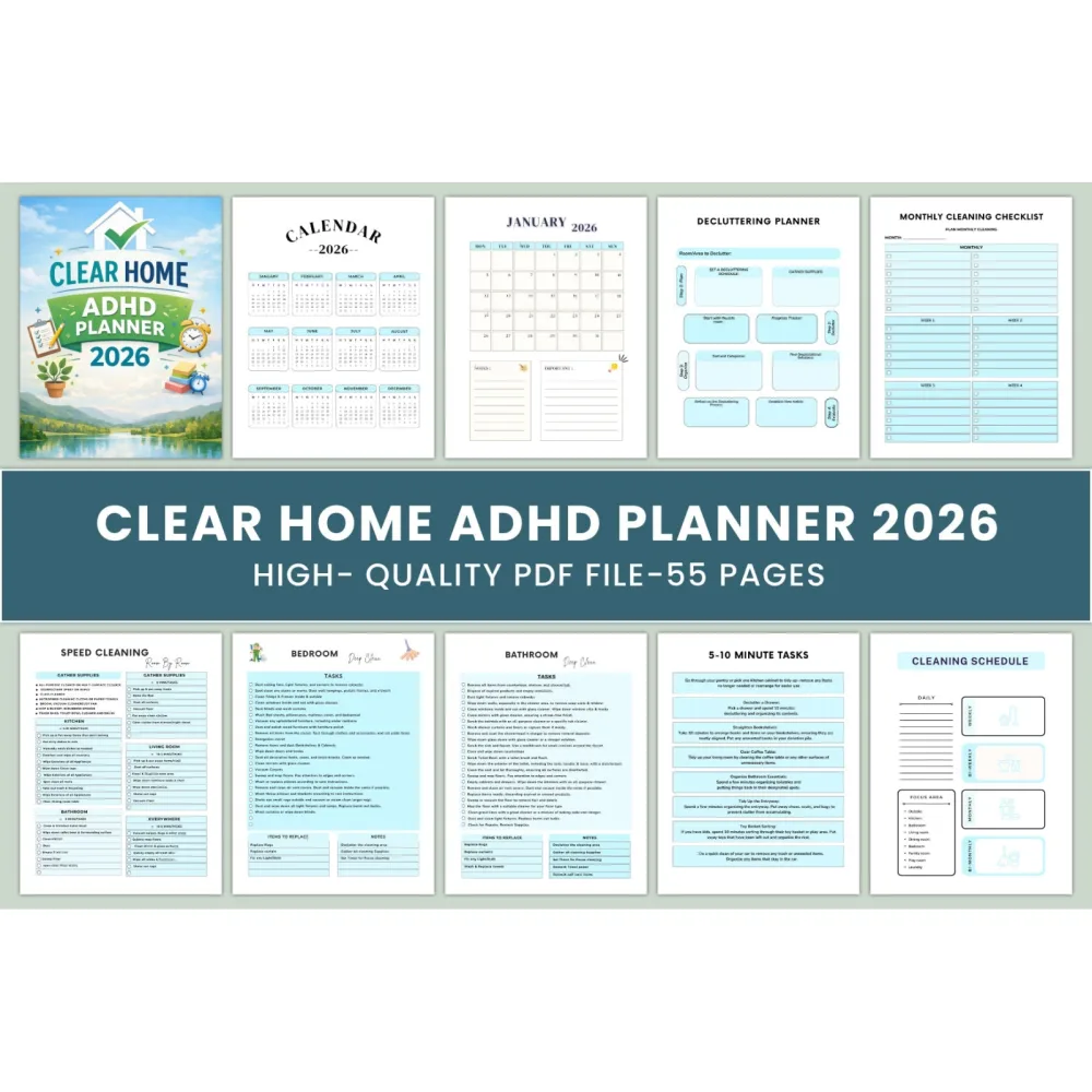 Clear Home ADHD Planner