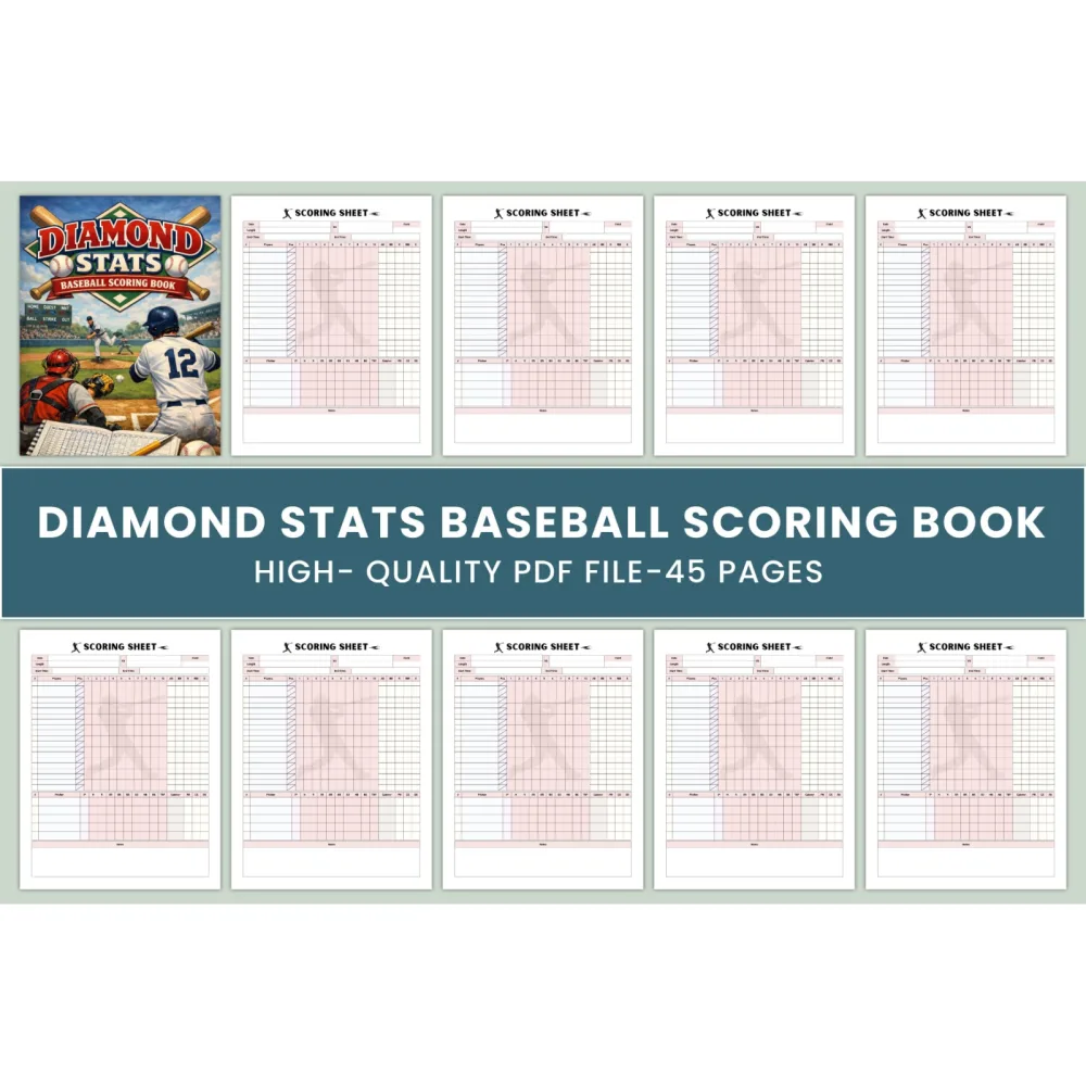 Diamond Stats Baseball Scoring Journal