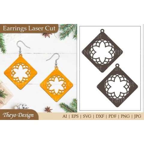 Lasercut Earrings SVG Bundle