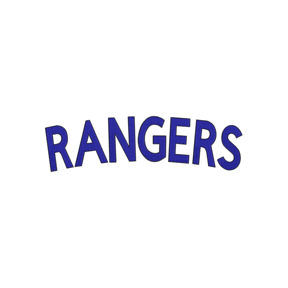 Rangers Embroidery Design