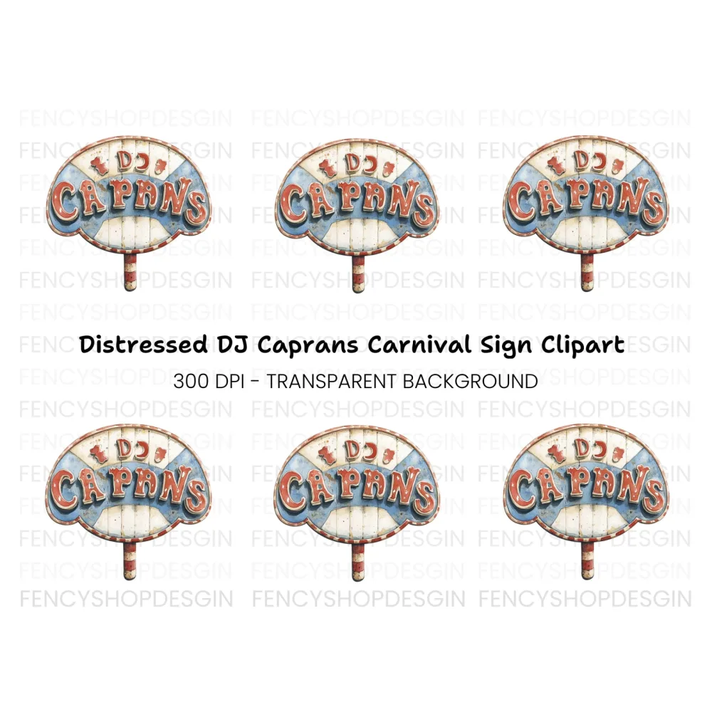 Rustic Carnival Signboard Clipart Bundle