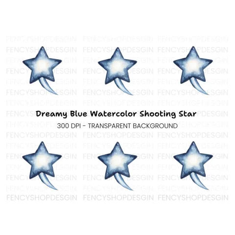 Shooting Star Clipart Bundle