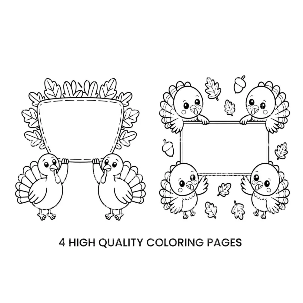 Thanksgiving Turkey Coloring Books