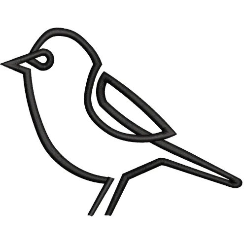 Sparrow Embroidery Design