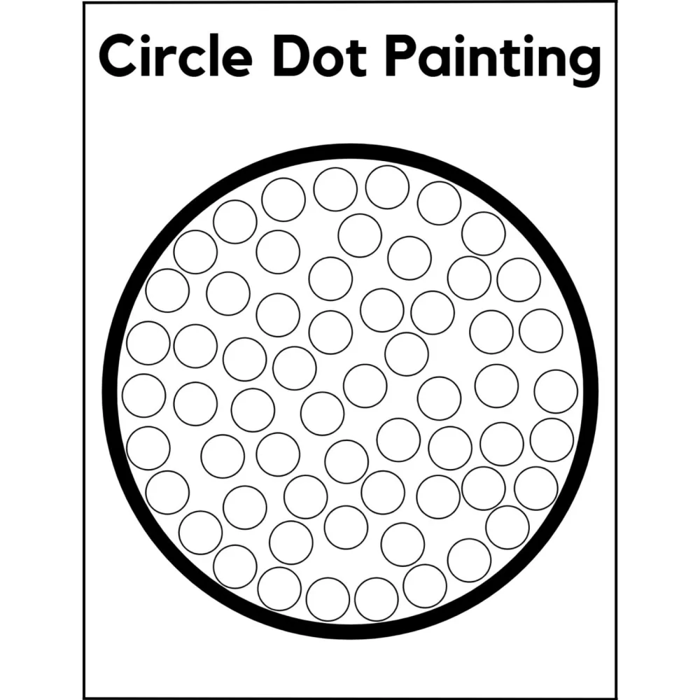 Basic Shapes Dot Painting Worksheets