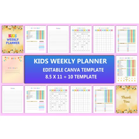 Kids Weekly Planner