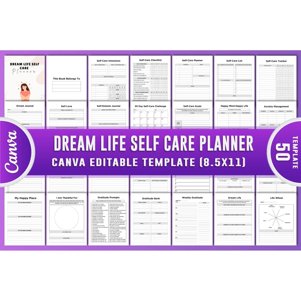 Dream Life Self Care Planner