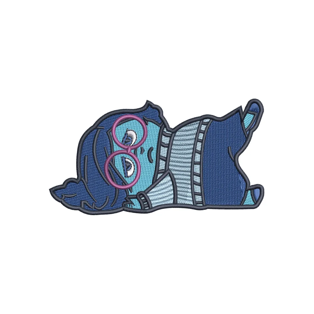 Cartoon Sleeping Embroidery Design