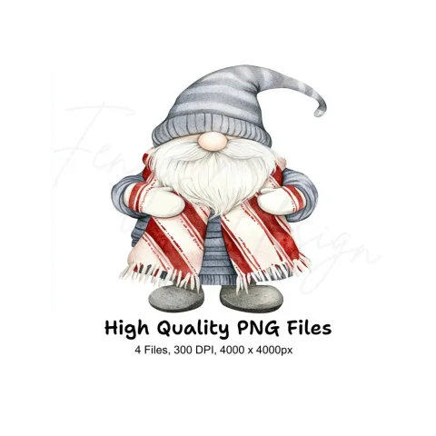 Christmas Gnomes Clipart Bundle