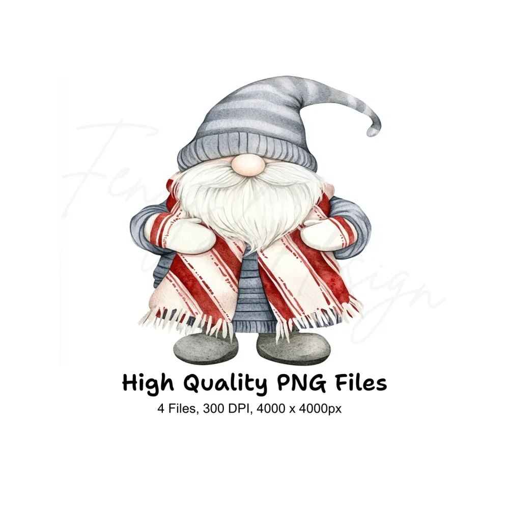 Christmas Gnomes Clipart Bundle