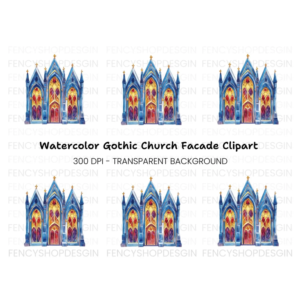 Gothic Church Clipart Bundle