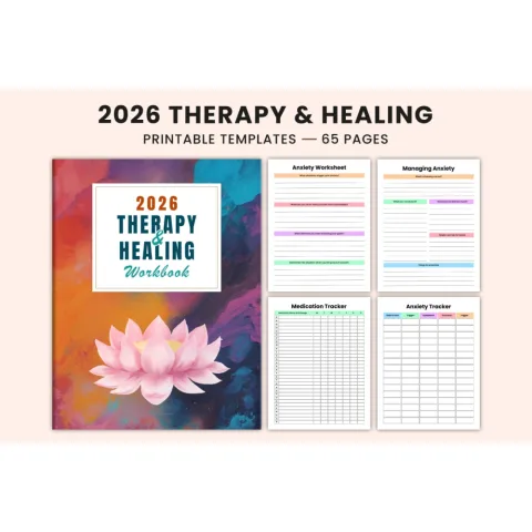 Therapy Healing Workbook for Personal Growth