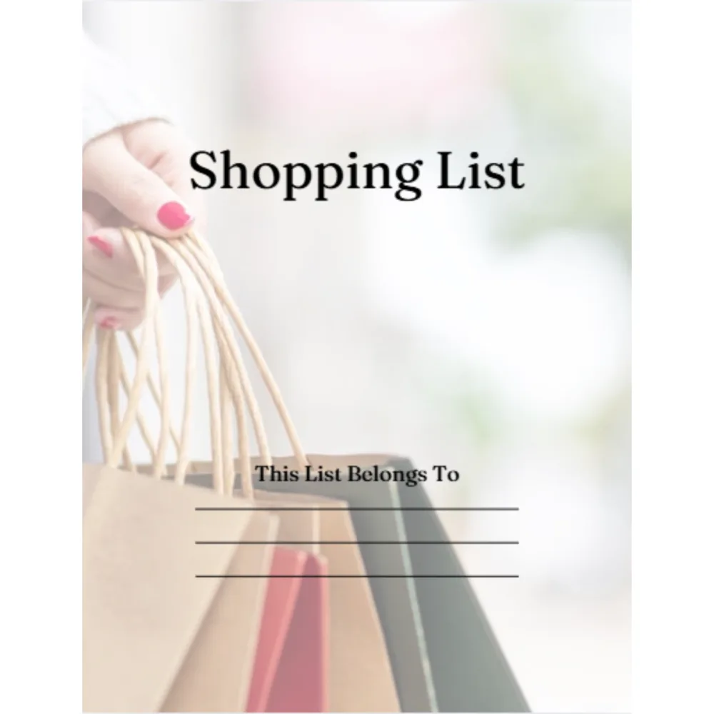 Shopping List Bundle