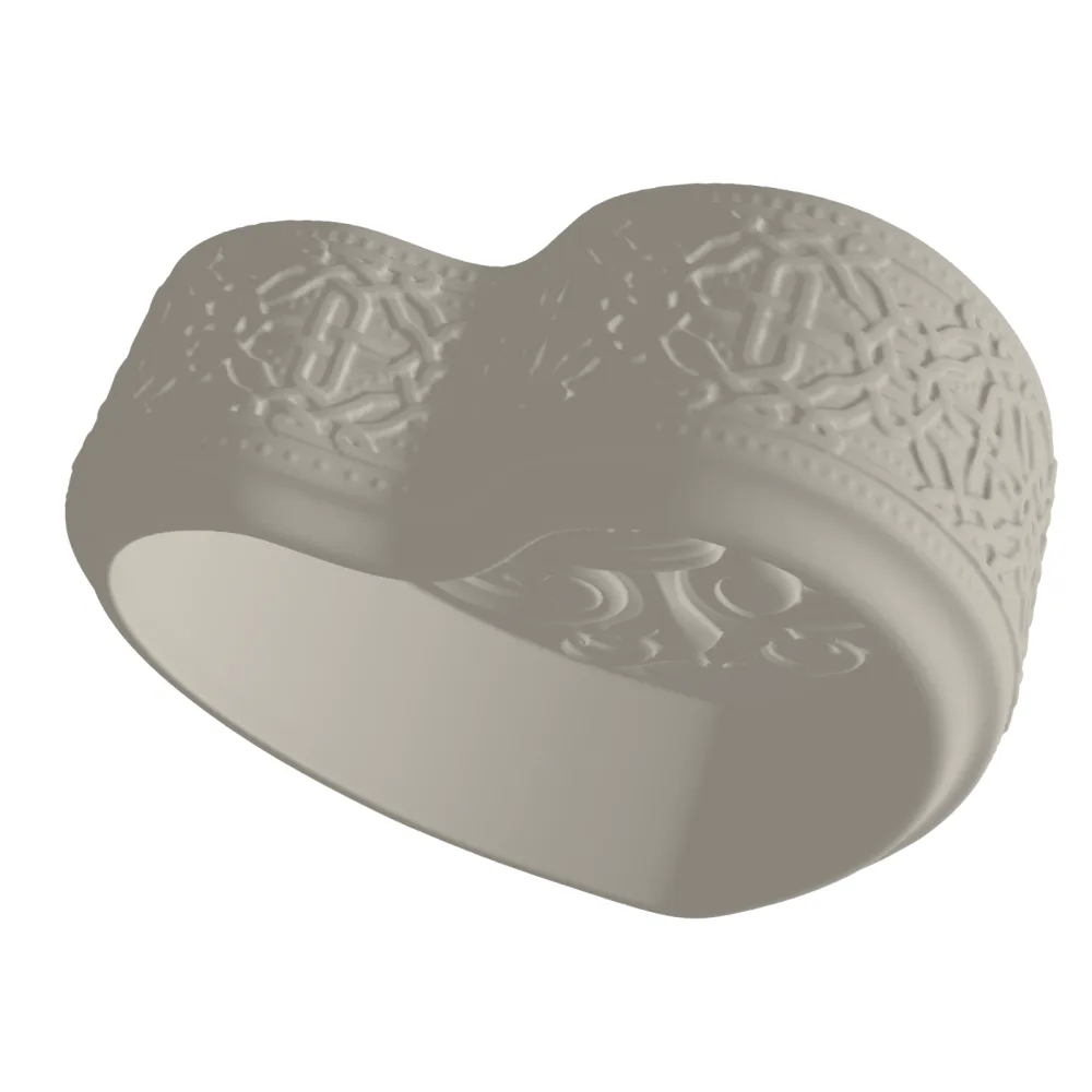 Valentine Heart Box Base 3D Print STL File