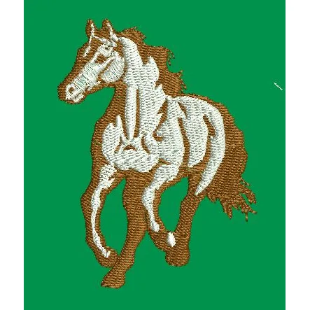 Stylized Horse Embroidery Design