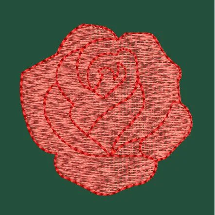 Blooming Rose Embroidery Design