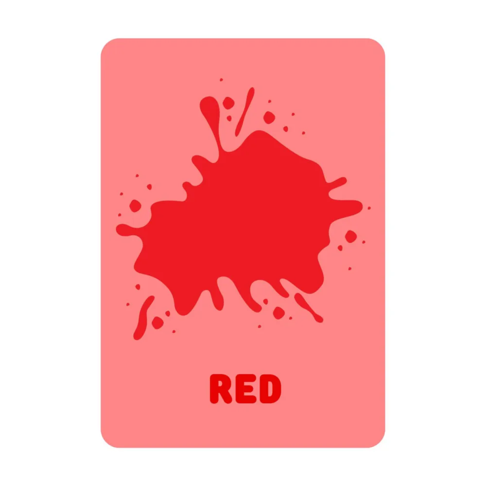 Color Splash Flashcards for Kids