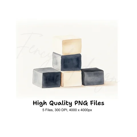 Stacked Blocks Clipart Bundle