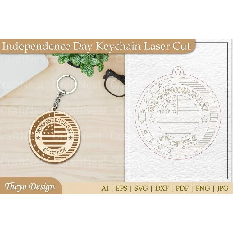 USA Keychain SVG Bundle