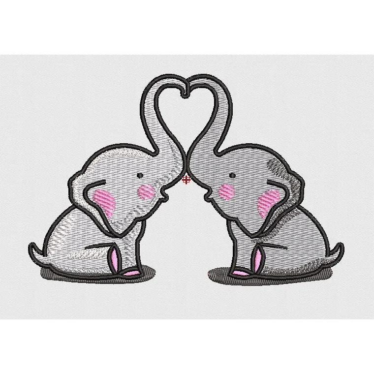 Elephant Embroidery Design