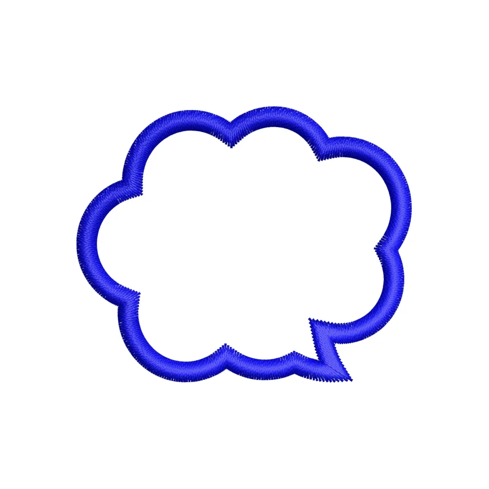 Thought Sign Embroidery Design