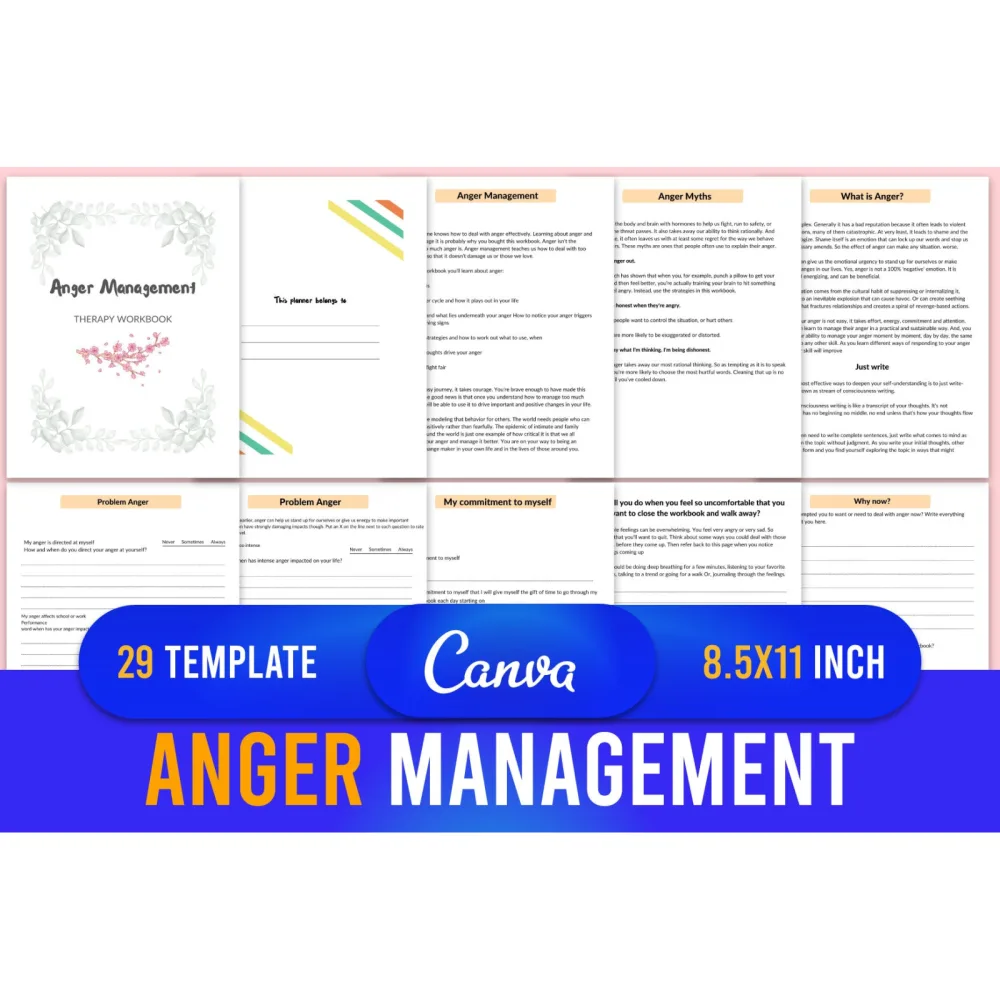 Anger Management Planner