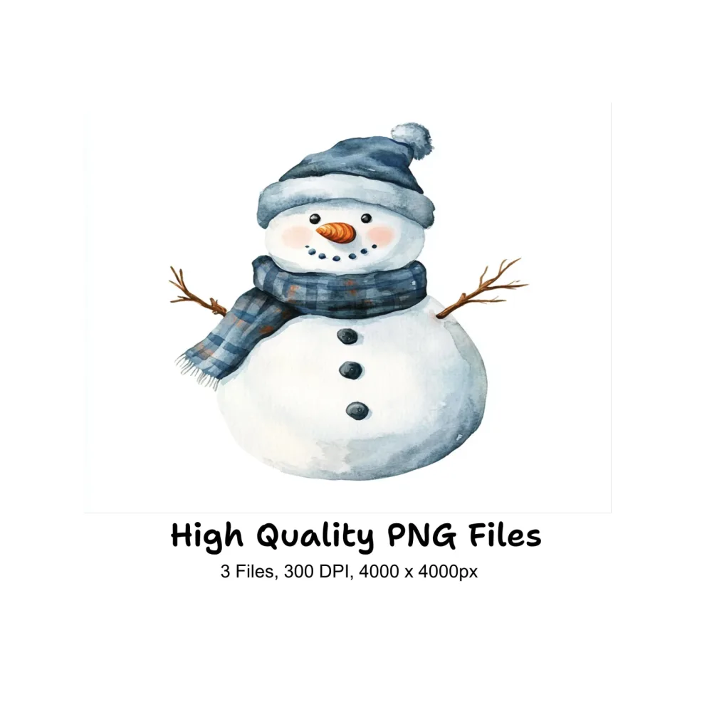 Snowman Clipart Bundle