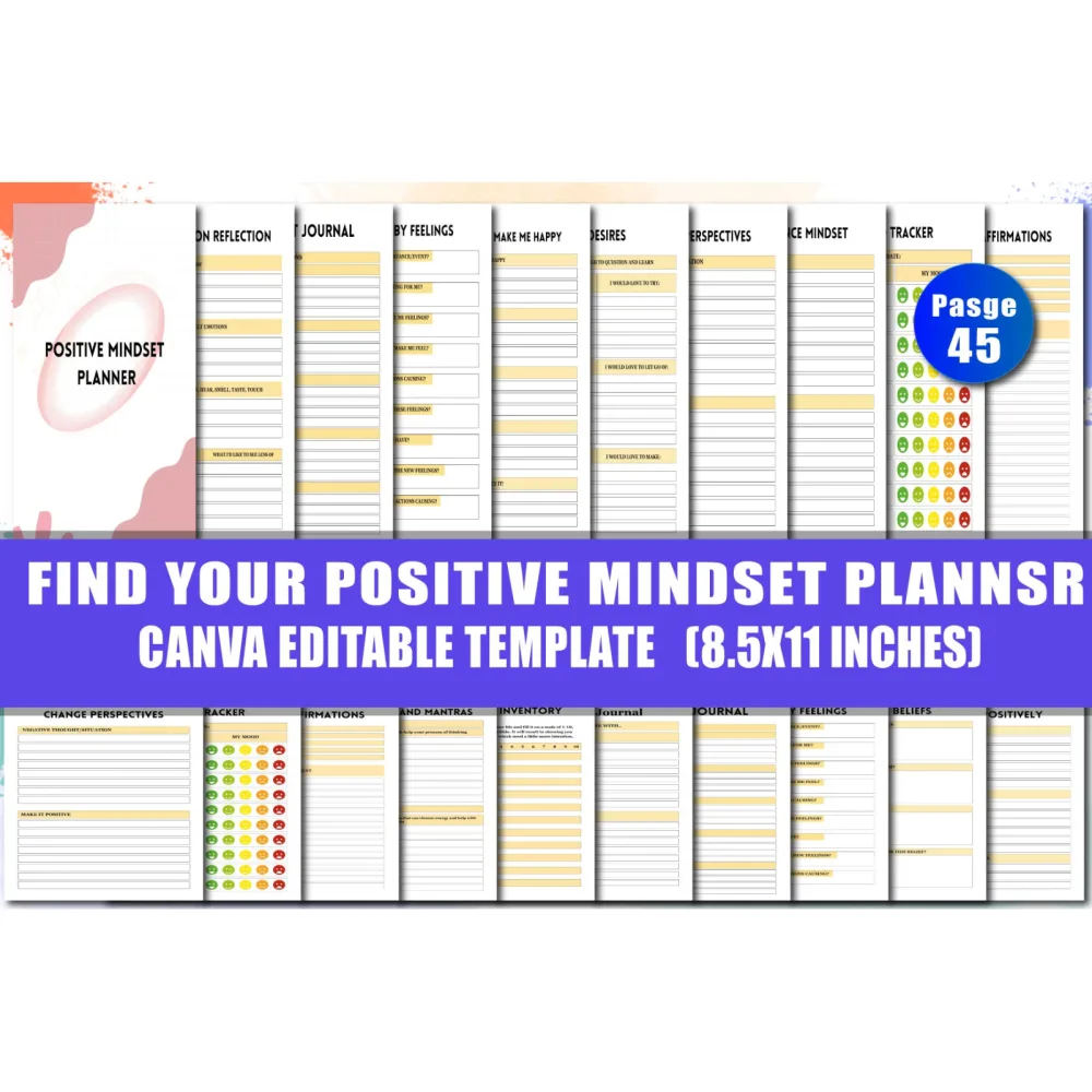 Positive Mindset Planner