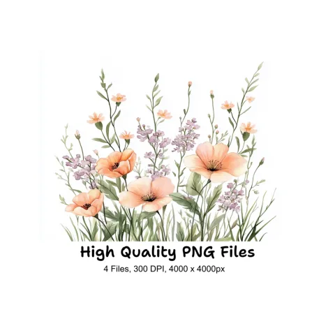 Wildflower Clipart Bundle