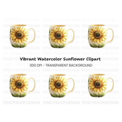 Sunflower Clipart Bundle