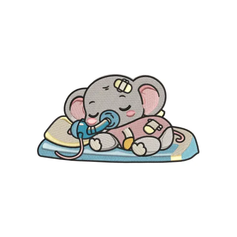 Elephant Baby Unfit Embroidery Design
