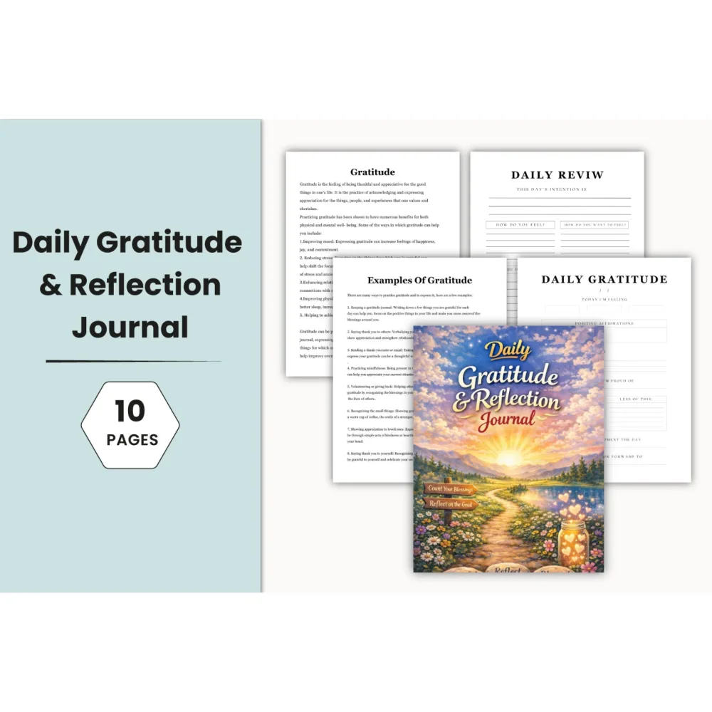 Daily Gratitude Reflection Journal