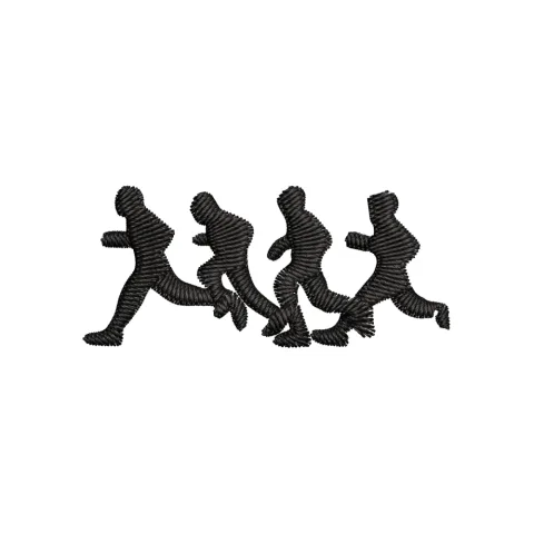 Group Runnig Embroidery Design