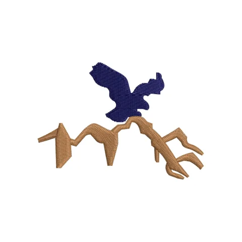 Mountain Eagle Embroidery Design