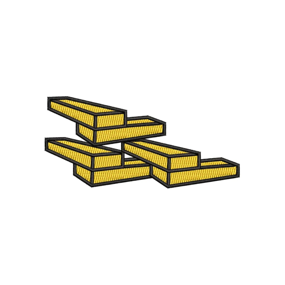 Gold Rush Embroidery Design