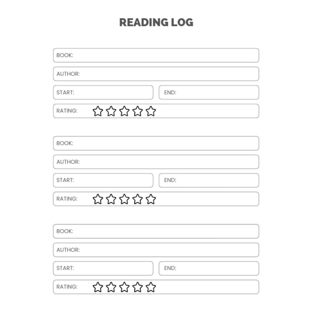 Reading Log Bundle