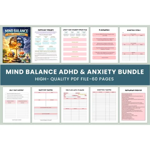 Mind Balance ADHD Anxiety Journal