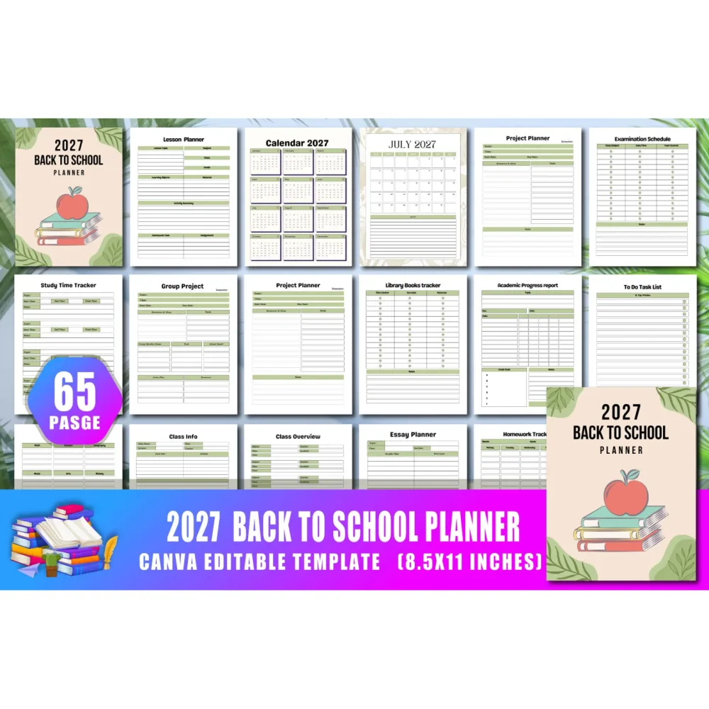 Back to School Planner