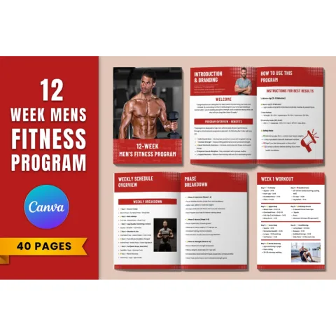 Week Men's Fitness Program Guide