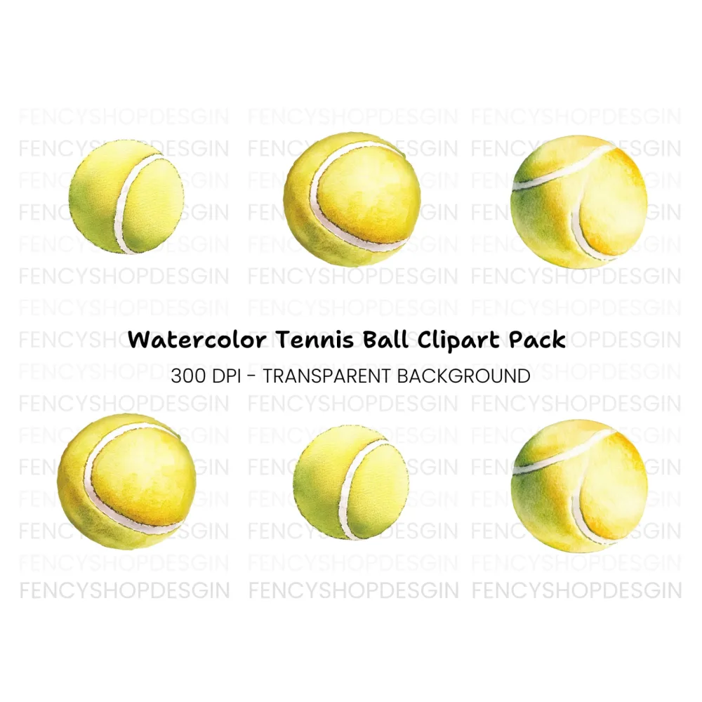 Tennis Ball Clipart Bundle