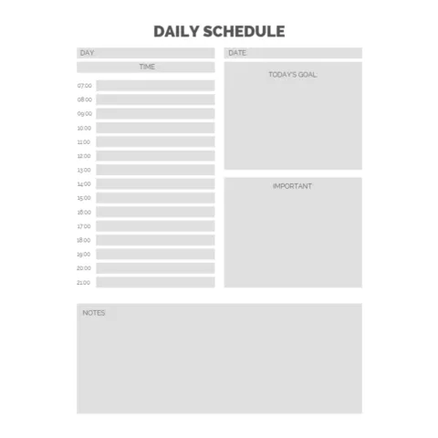 Daily Schedule Bundle