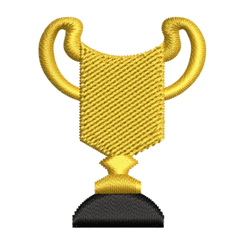 Trophy Embroidery Design